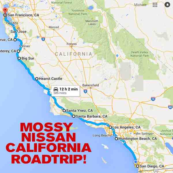 What city is halfway between San Francisco and San Diego?